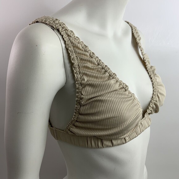 Free People Wait and See Birch Bralette Lightweight Thistle Seed M - Picture 7 of 15